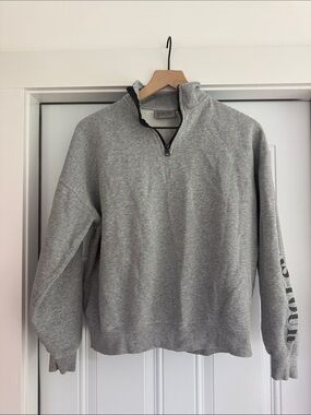 Taylor Swift Men's Gray Half-Zip Pullover Sweatshirt